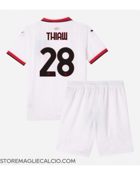 AC Milan Malick Thiaw #28 Maglia Gara Trasferta Repliche 2024-25 Bambino